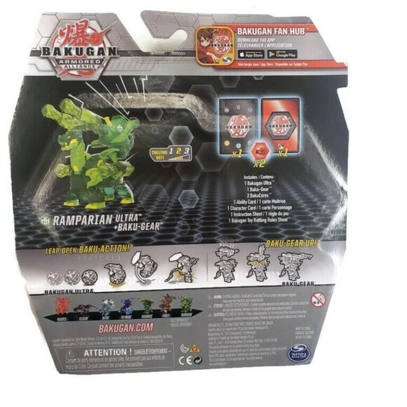 BAKUGAN Armored Alliance RAMPARIAN Ultra Baku Gear Ability Character Card Age 6+ - Picture 3 of 3